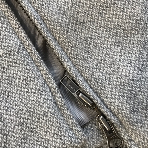 Ralph Lauren Grey Tweed Wool Jacket with Hood - Picture 4 of 7